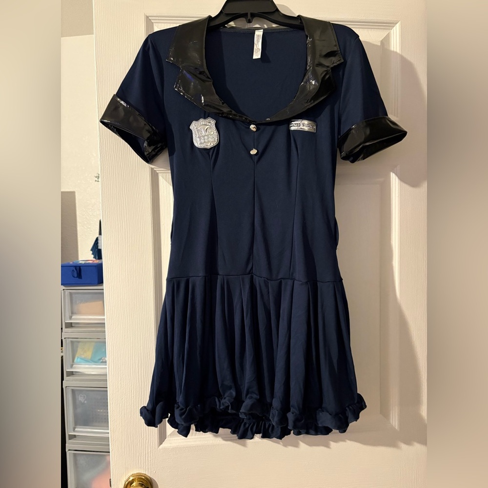 Blue Police Halloween Costume